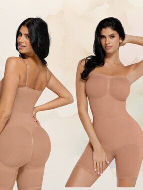 No Slip Snatched Shapewear FeelinGirl Shapewear Bundle – 2 Bodysuits (M + L)